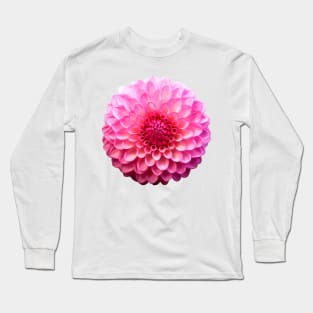 Dahlia flower art print Long Sleeve T-Shirt